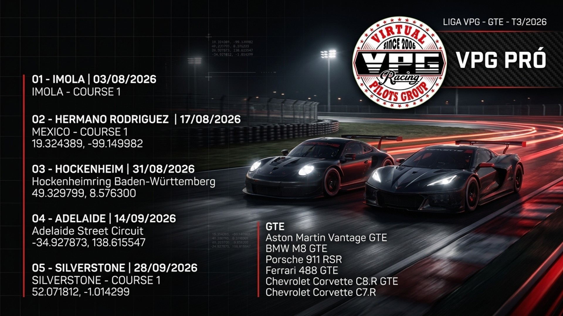 LIGA VPG - GTE - T3/2026