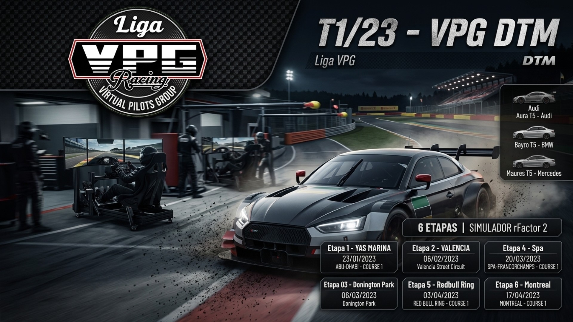 Banner da temporada T1/23 - VPG DTM