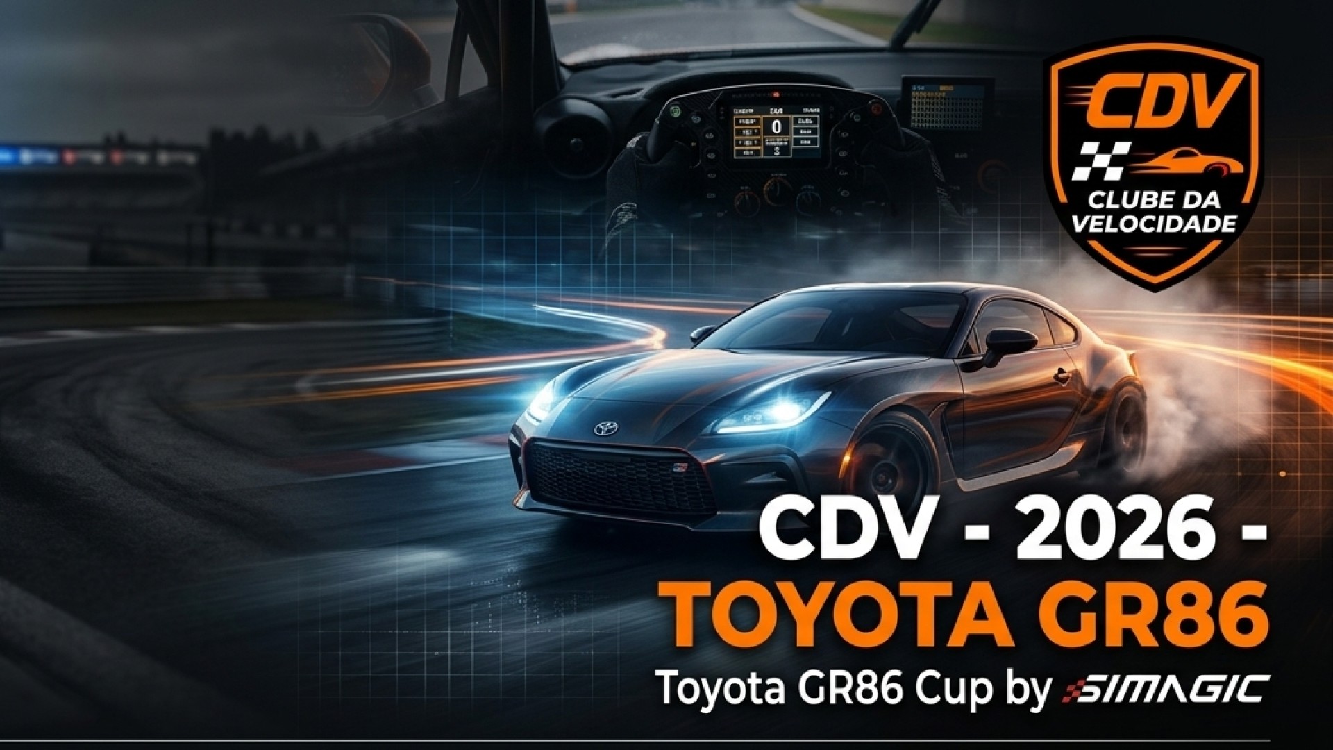 Banner da temporada CDV - 2026 - TOYOTA GR86